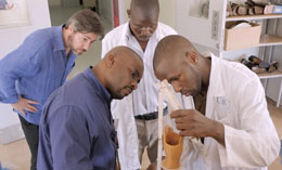Four researchers 