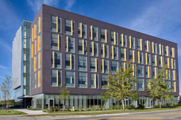 A graphic of the building at UTSC