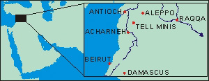 Location of ceramic kiln sites in Syria