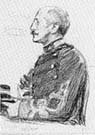 Un croquis d'Alfred Dreyfus pendant le procès de Rennes en 1899